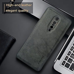 X-LEVEL Black Leather Case for Oneplus 7 Pro