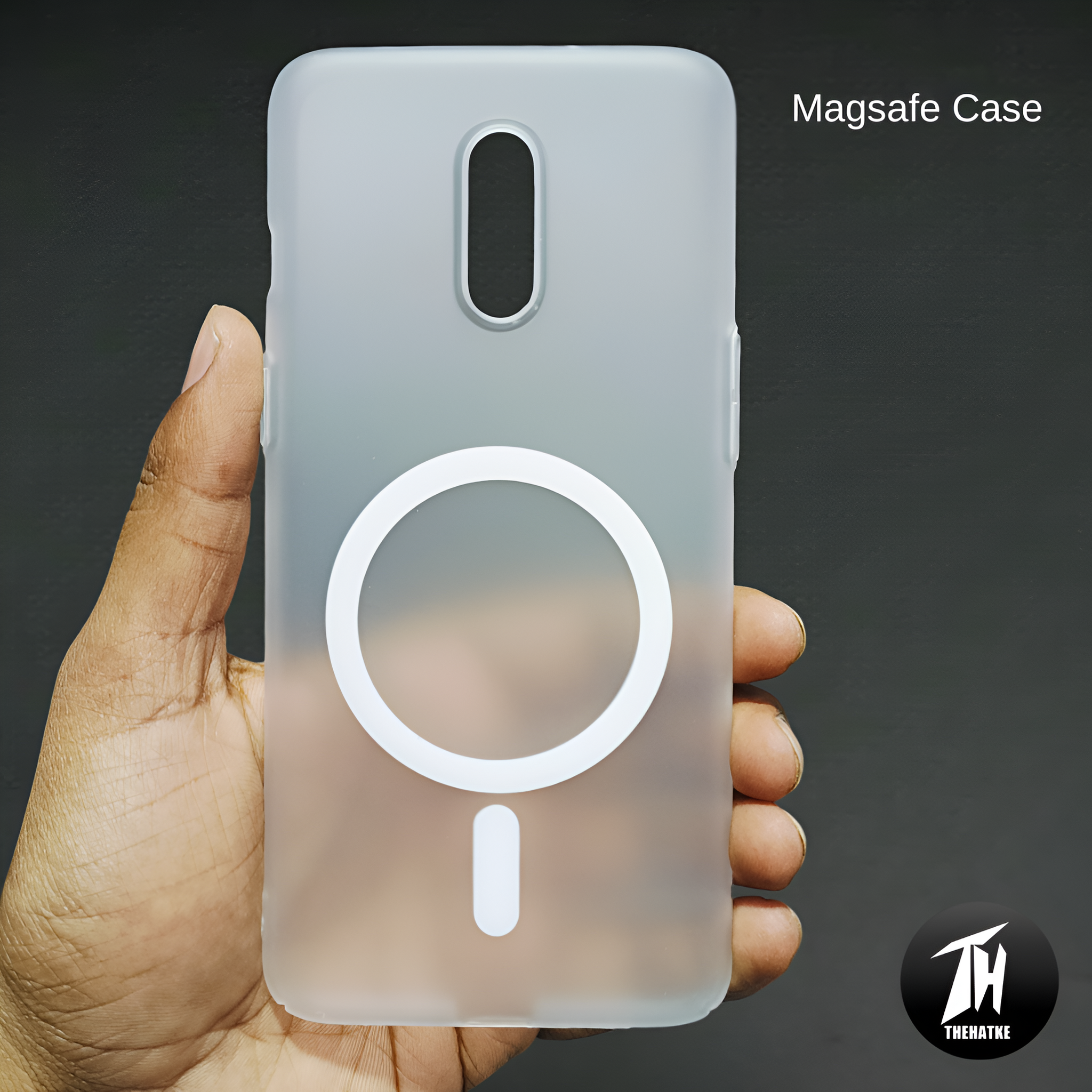 White Paper Matte Magsafe Case for Oneplus 6T