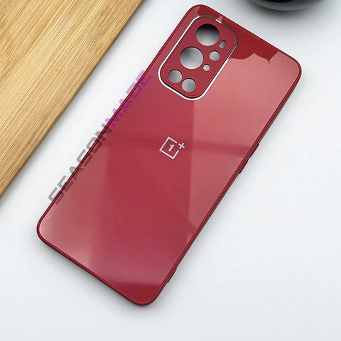 Red camera Safe mirror case for Oneplus 9 Pro