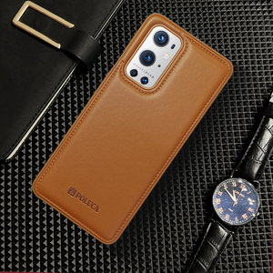 Prime Leather Brown Leather Case for Oneplus 9 Pro