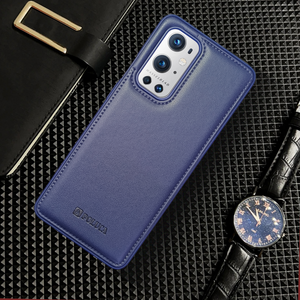 Prime Leather Dark Blue Leather Case for Oneplus 9 Pro