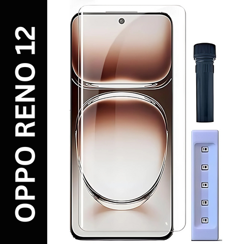 Premium UV Tempered Glass Screen Protector For Oppo Reno 12