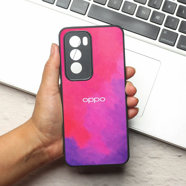 Magenta oil Paint (MB) Silicone Case for Oppo Reno 12