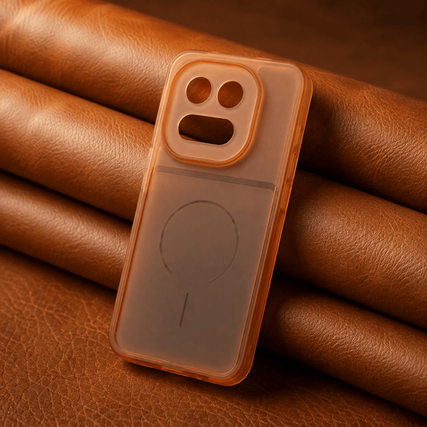 Orange Amber Silicone Case for IQOO 15 - The Hatke