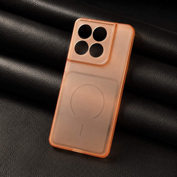 Orange Amber Silicone Case for Motorola Edge 60 Fusion - The Hatke