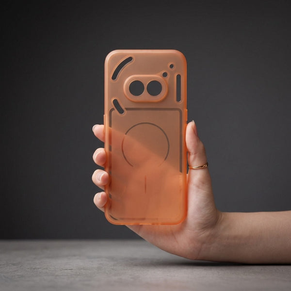 Orange Amber Silicone Case for Nothing Phone 2A - The Hatke
