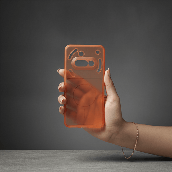Orange Amber Silicone Case for Nothing Phone 3A - The Hatke