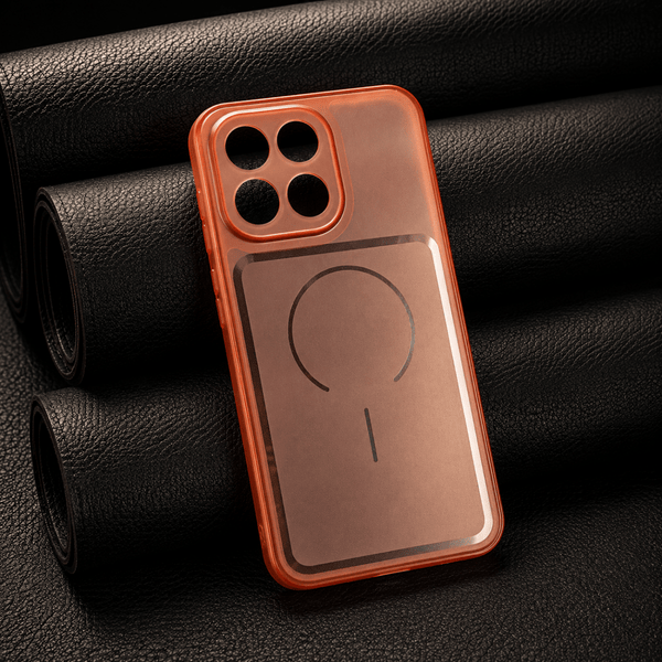 Orange Amber Silicone Case for Oneplus Nord 6 - The Hatke