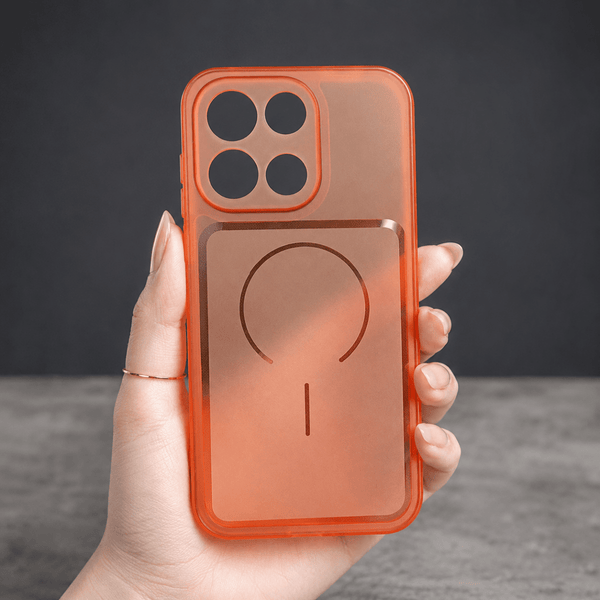 Orange Amber Silicone Case for Oneplus Nord 6 - The Hatke