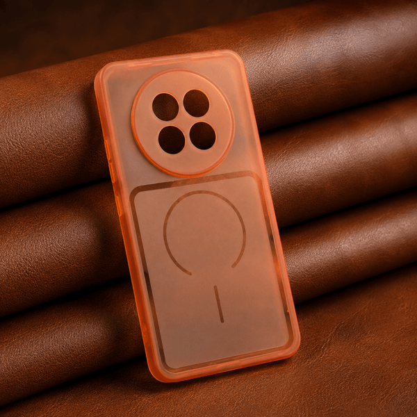 Orange Amber Silicone Case for Oppo F31 Pro Plus - The Hatke