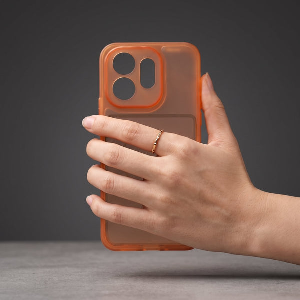 Orange Amber Silicone Case for Oppo Reno 16 - The Hatke