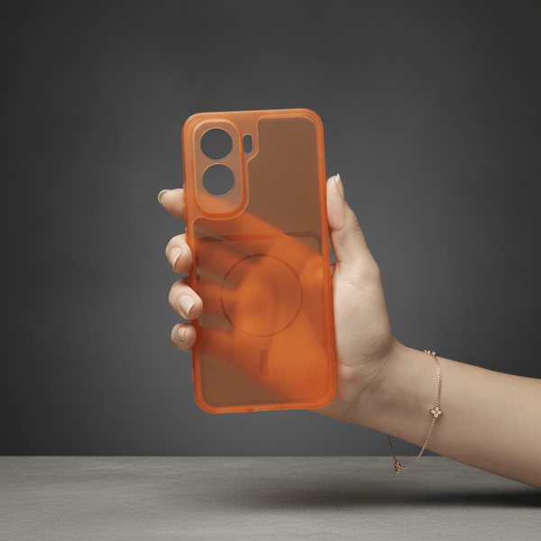 Orange Amber Silicone Case for Vivo T5 Pro - The Hatke