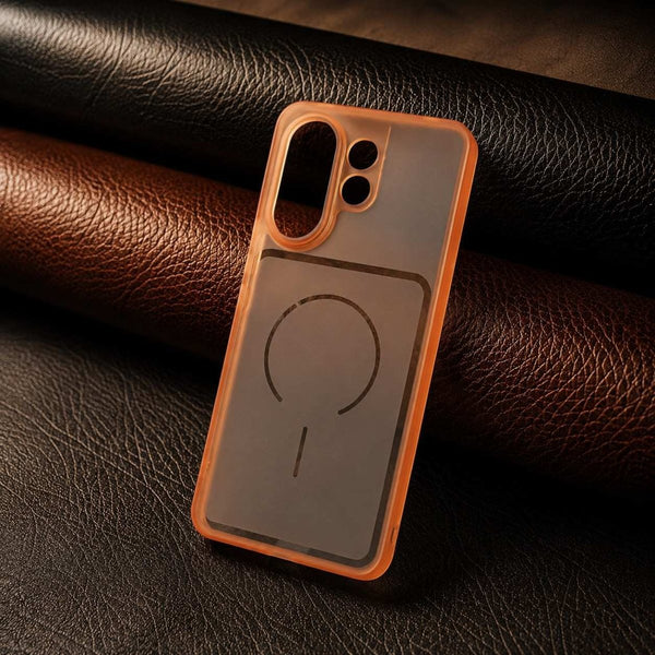 Orange Amber Silicone Case for Vivo V60e - The Hatke