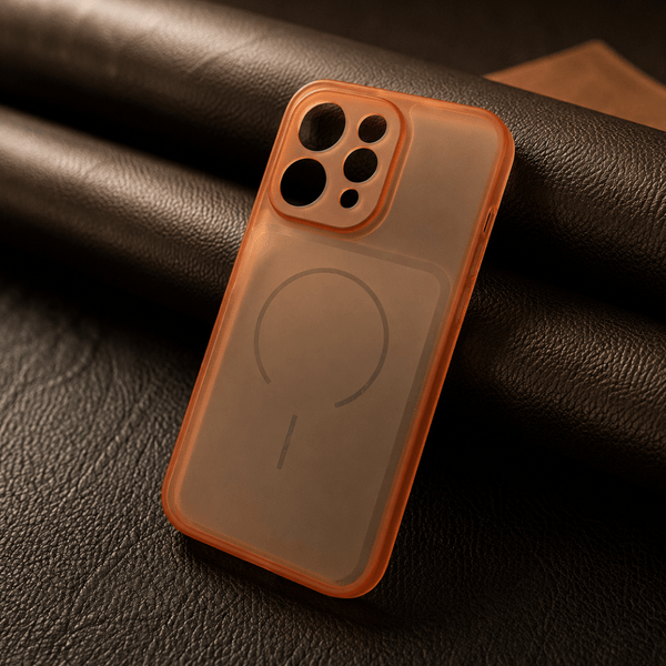 Orange Amber Silicone Case for Vivo V70 - The Hatke