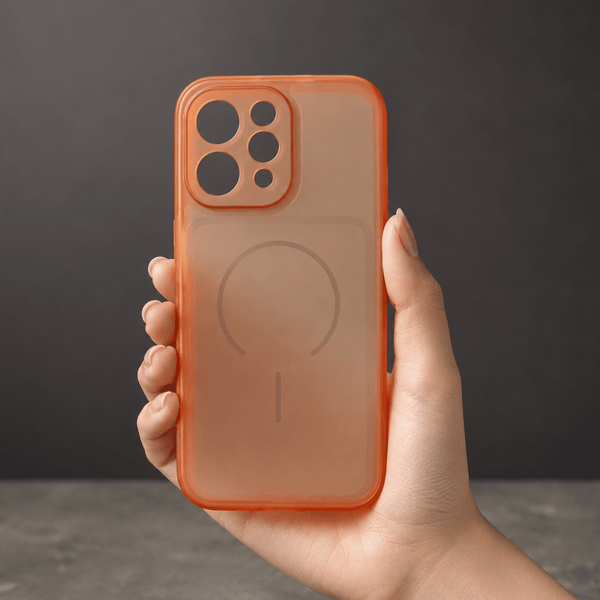 Orange Amber Silicone Case for Vivo V70 - The Hatke
