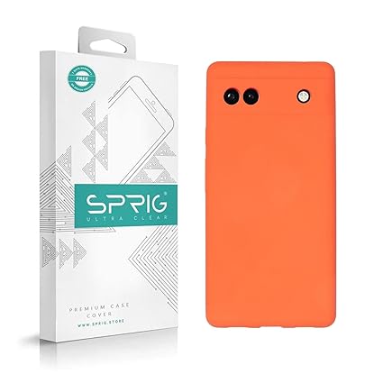 Orange Camera Original Silicone case for Google Pixel 7A - The Hatke
