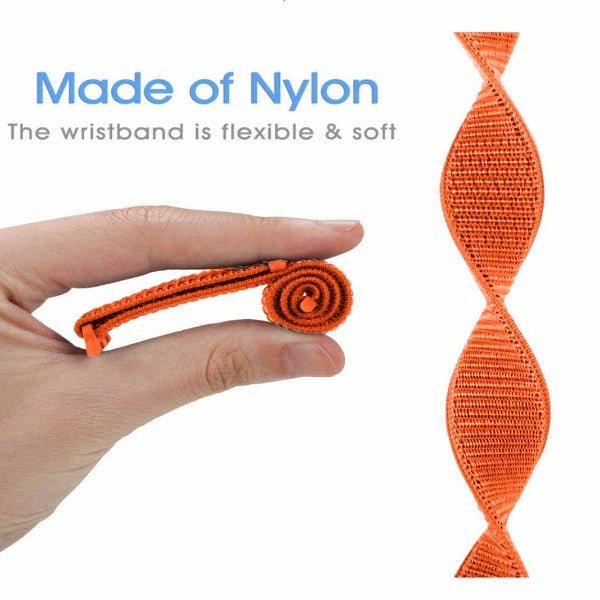 Orange Nylon Strap For Apple Watch Series 4 (42mm/44mm/45mm/46mm/49mm) - The Hatke