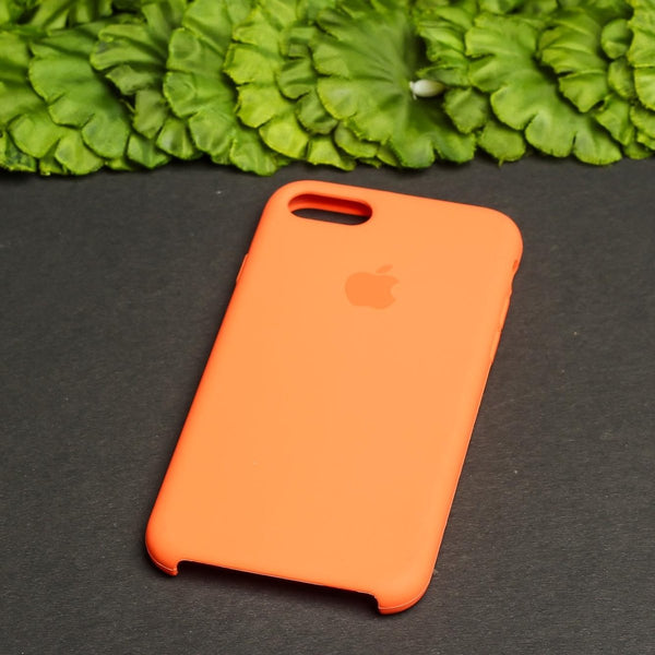 Orange Original Silicone case for Apple iphone 7 - The Hatke