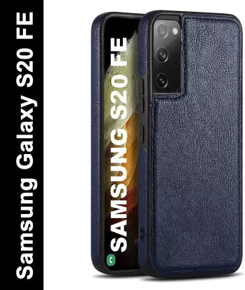 Puloka Dark Blue Leather Case for Samsung S20 FE