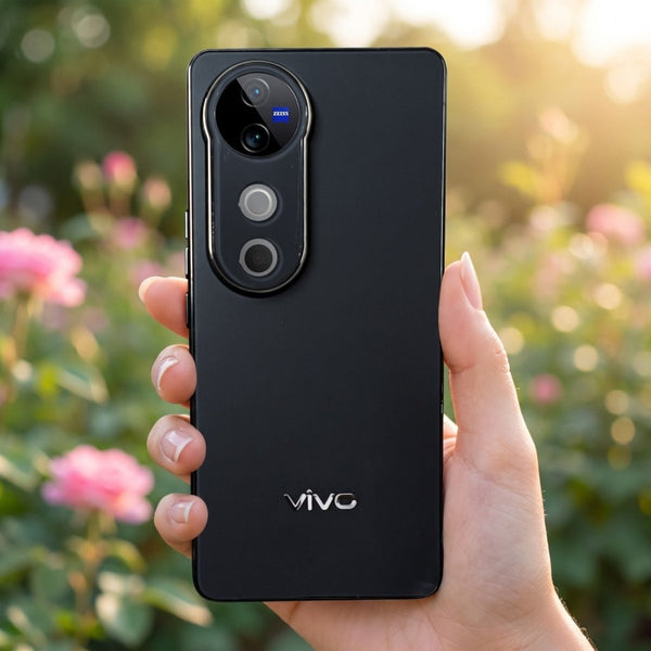 Orix Black Matte Case for Vivo V40 - The Hatke