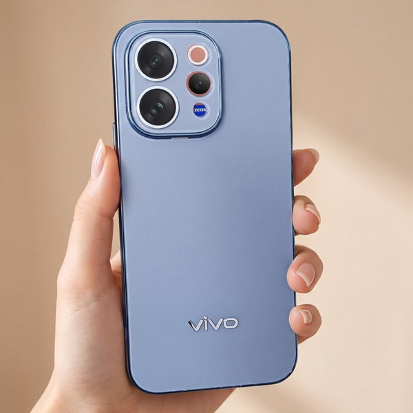 Orix Blue Matte Case for Vivo V70 - The Hatke