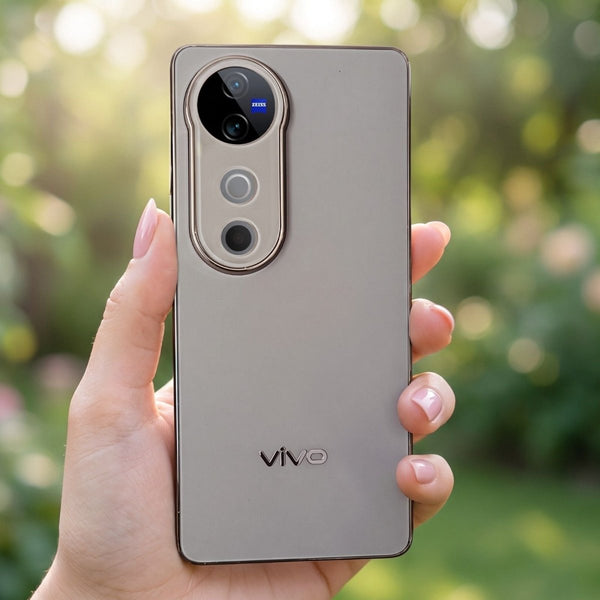 Orix Light Grey Matte Case for Vivo V40 - The Hatke