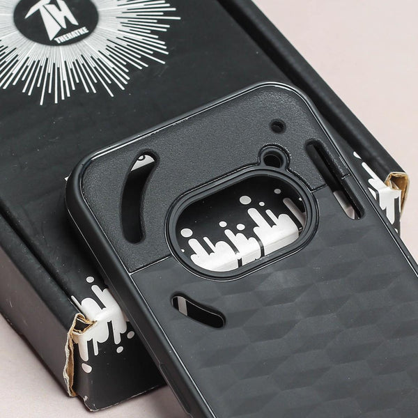 Parallex Engraved logo silicon Case for Nothing Phone 2A - The Hatke