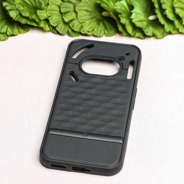 Parallex Engraved logo silicon Case for Nothing Phone 2A - The Hatke