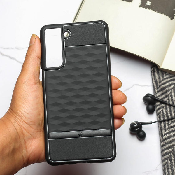 Parallex Engraved silicon Case for Samsung S21 FE - The Hatke