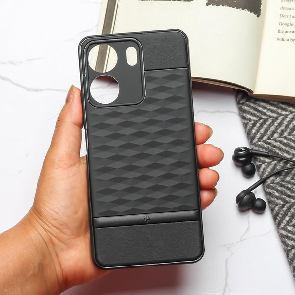 Parallex Engraved silicon Case for Vivo V29E - The Hatke