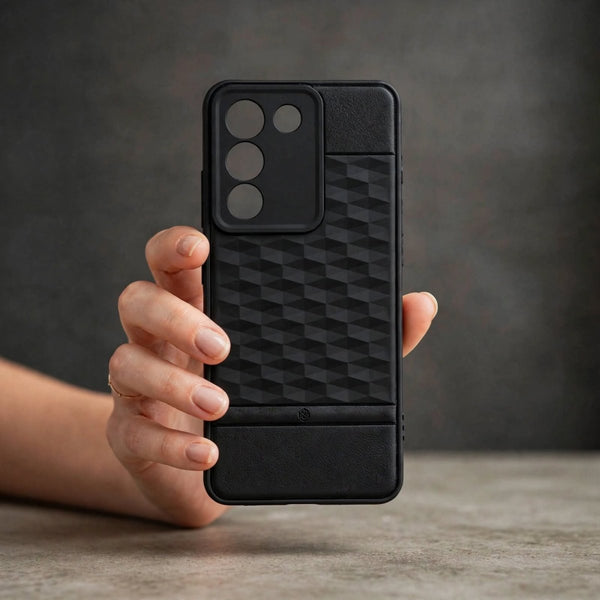 Parallex Engraved silicon Case for Vivo Y200 - The Hatke