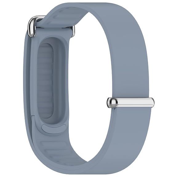 Pastel Hard Metal Lock Silicone Strap For Google Fitbit Air - The Hatke