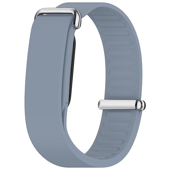 Pastel Hard Metal Lock Silicone Strap For Google Fitbit Air - The Hatke