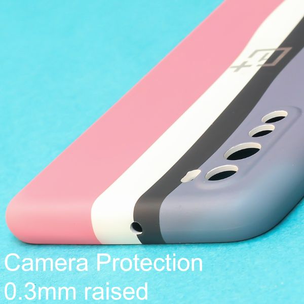 Pastel-Pink Multivers Silicone Case for Oneplus Nord - The Hatke