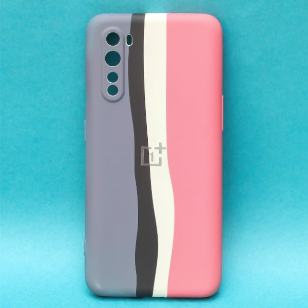 Pastel-Pink Multivers Silicone Case for Oneplus Nord - The Hatke