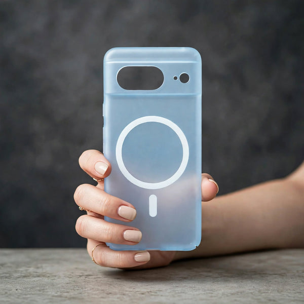 Blue Paper Matte Magsafe Case for Google Pixel 8