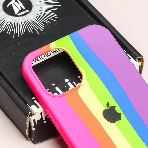 PATTERN 3 Rainbow Silicone Case for Apple iphone 11 Pro - The Hatke