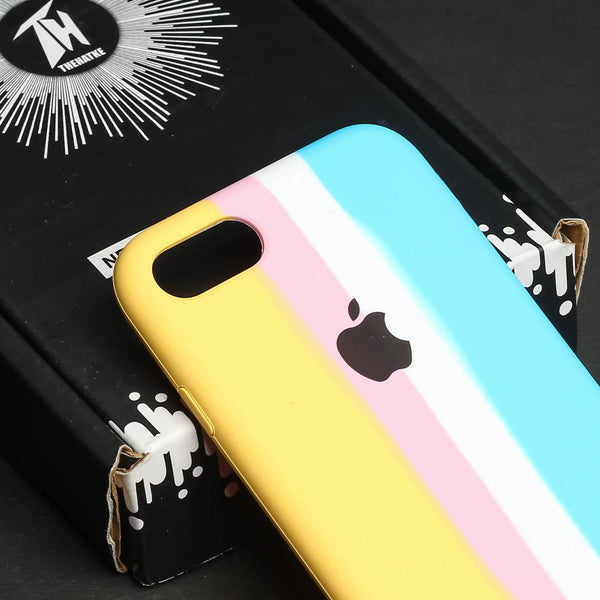 PATTERN 4 Rainbow Silicone Case for Apple iphone 7 - The Hatke