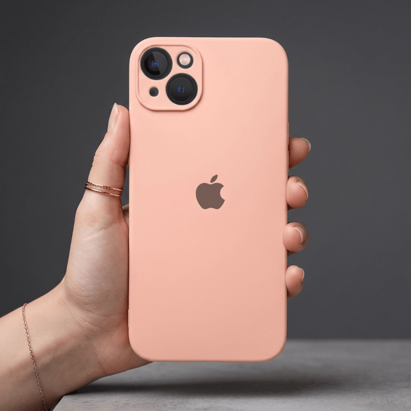 Peach Camera Original Silicone Case for Apple Iphone 13 - The Hatke