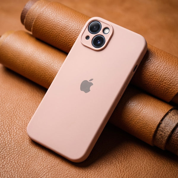 Peach Camera Original Silicone Case for Apple Iphone 15 Plus - The Hatke
