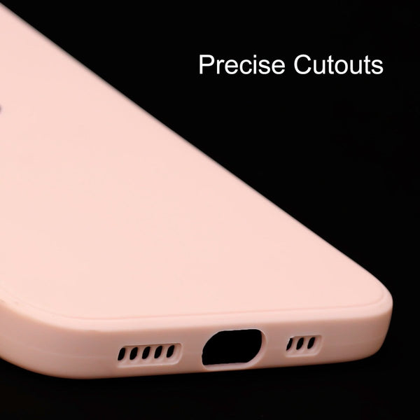 Peach Candy Silicone Case for Apple Iphone 15 Plus - The Hatke