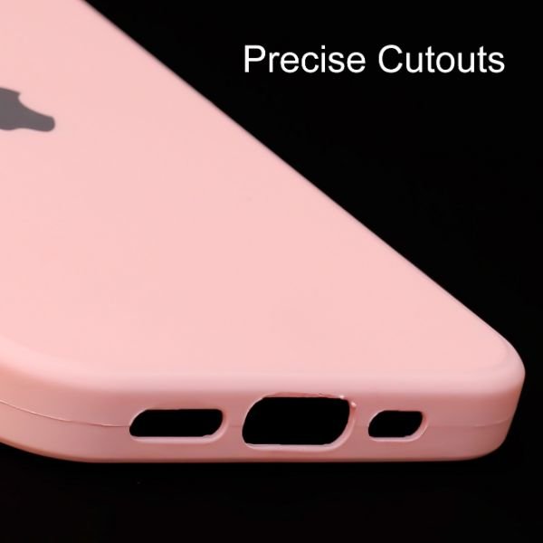 Peach Candy Silicone Case for Apple Iphone 15 Pro - The Hatke