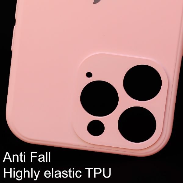 Peach Candy Silicone Case for Apple Iphone 15 Pro - The Hatke