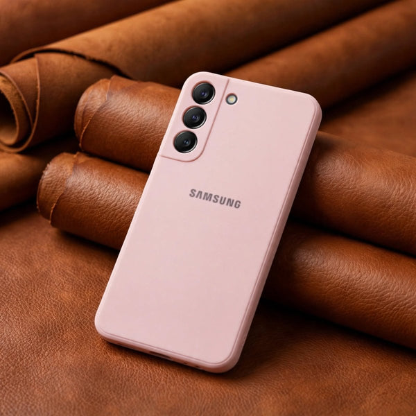 Peach Candy Silicone Case for Samsung S22 Plus - The Hatke