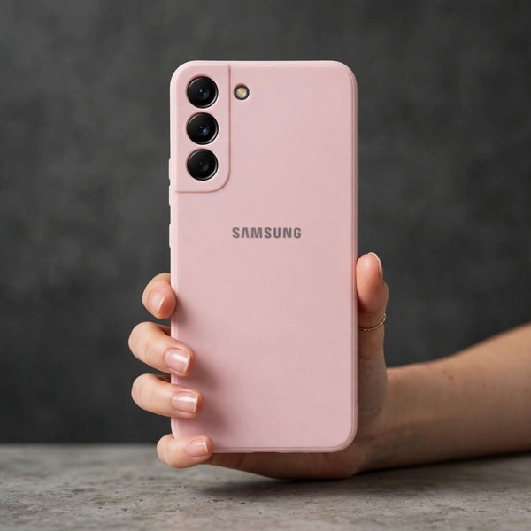 Peach Candy Silicone Case for Samsung S22 Plus - The Hatke