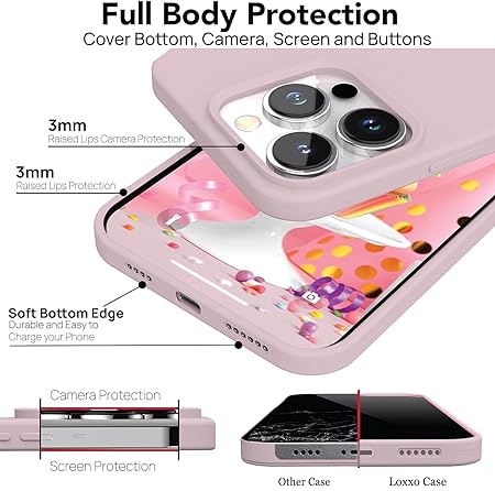 Peach Original Silicone case for Apple Iphone 13 Pro - The Hatke