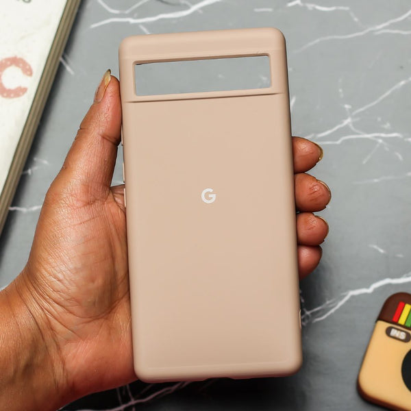Peach Original Silicone case for Google Pixel 6A - The Hatke