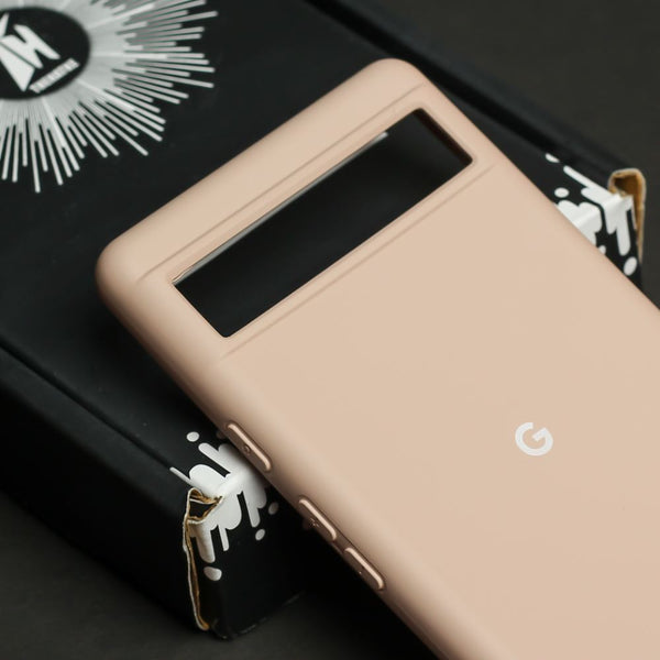 Peach Original Silicone case for Google Pixel 6A - The Hatke