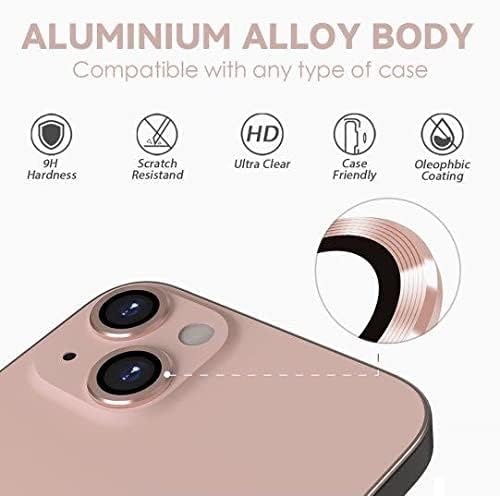 Pink Metallic camera ring lens guard for Apple iphone 12 - The Hatke