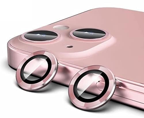 Pink Metallic camera ring lens guard for Apple iphone 12 - The Hatke